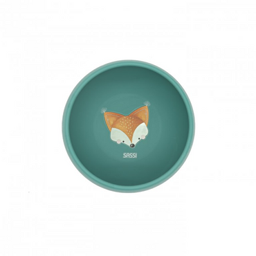 Sassi Silicone Suction Bowl - Crunchy The Fox - BentoBliss 