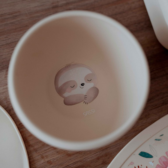 Sassi Silicone Suction Bowl - Gnawy The Sloth - BentoBliss 