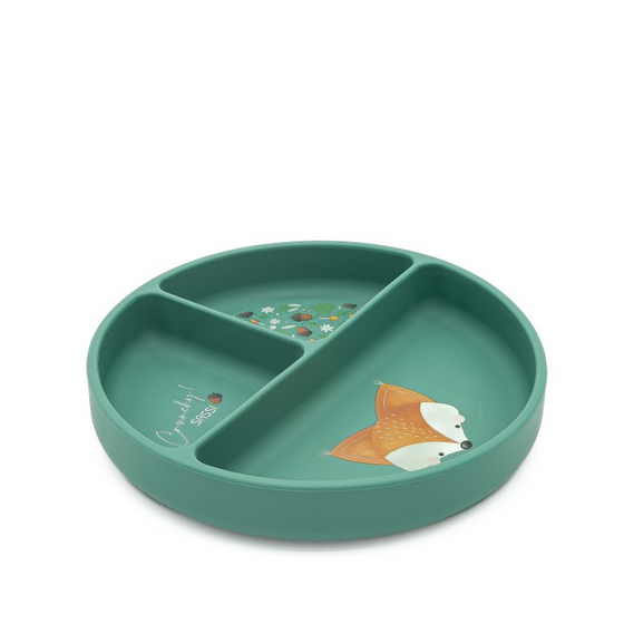 Sassi Silicone Suction Plate - Crunchy the Fox - BentoBliss 