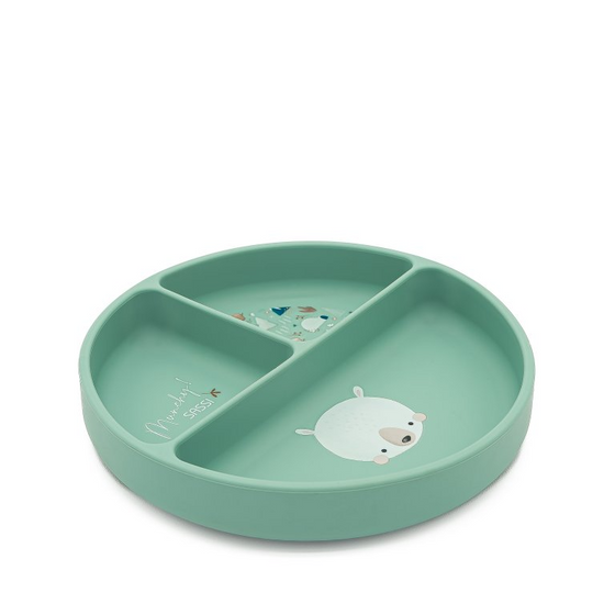 Sassi Silicone Suction Plate - Munchy the Bear - BentoBliss 