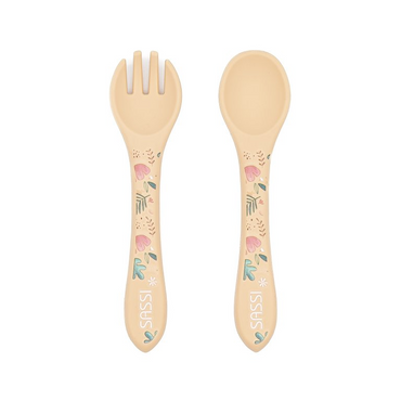 Sassi Silicone Cutlery Set - Gnawy The Sloth - BentoBliss 