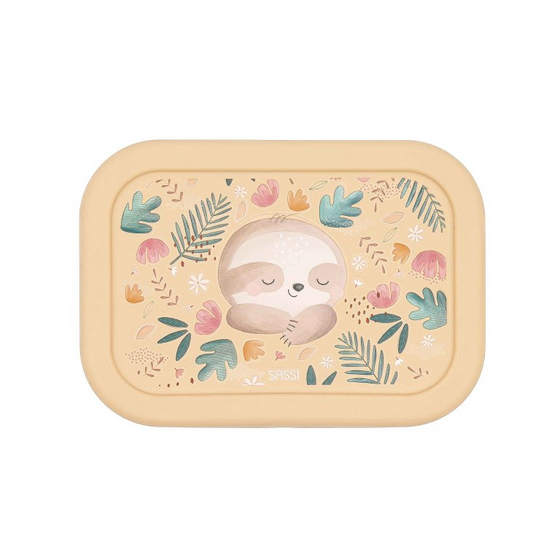 Sassi Silicone Lunch Box - Gnawy the Sloth - BentoBliss 