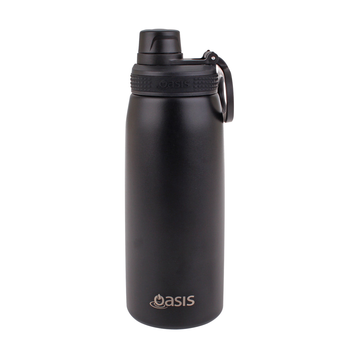 Oasis Insualted Sports Bottle With Screw Cap 780ml - Black - BentoBliss