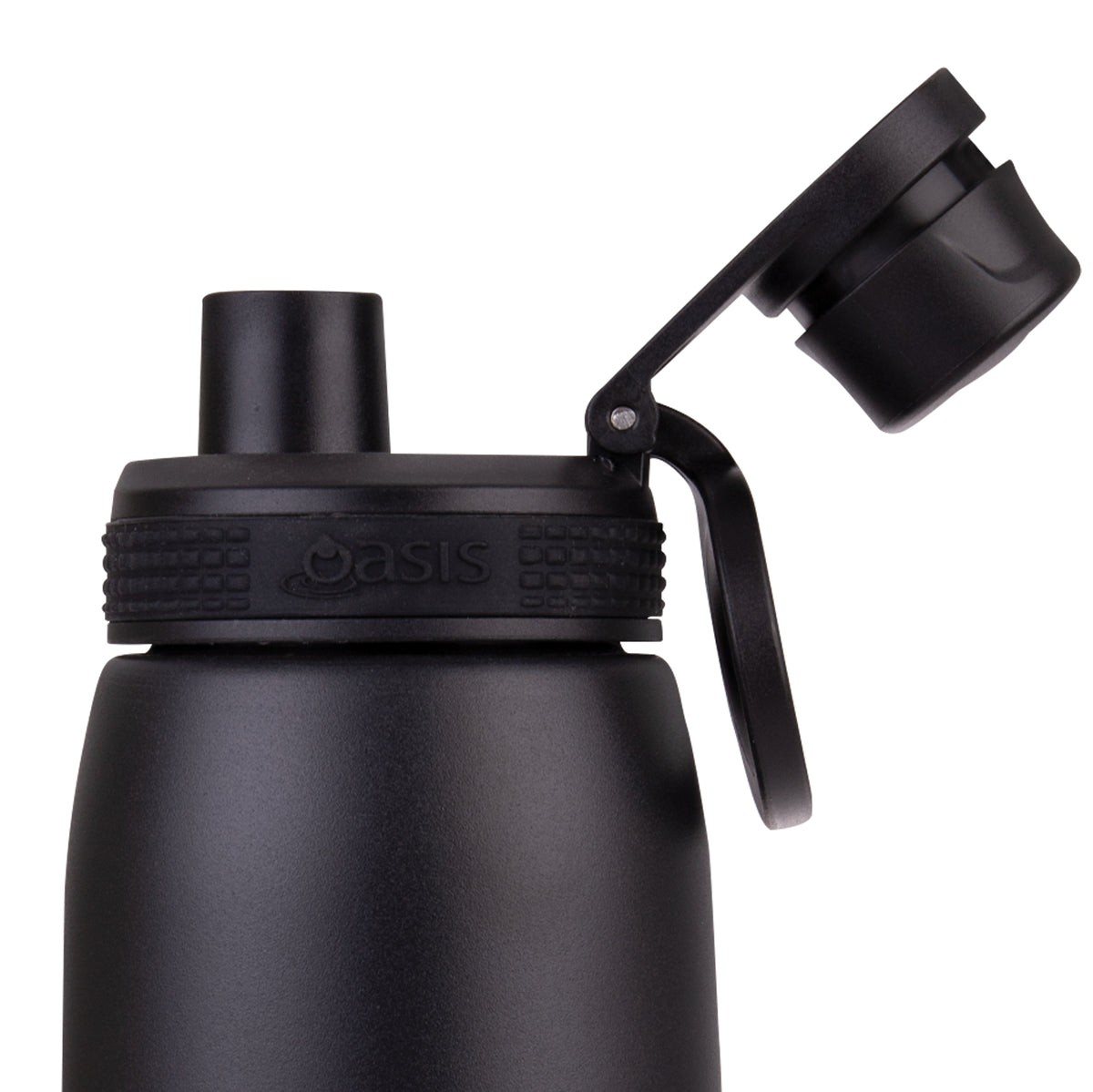 Oasis Insualted Sports Bottle With Screw Cap 780ml - Black - BentoBliss