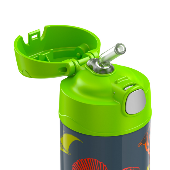 Thermos FUNtainer Insulated Drink Bottle 355ml - Coloruful Dinosaur - BentoBliss 