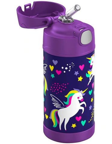 Thermos FUNtainer Insulated Drink Bottle 355ml Purple Unicorn