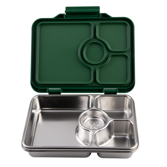 Yumbox Pret Stainless Steel Bento Box 4 Compartment - Dublin Green