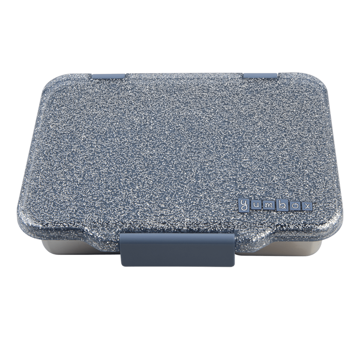 Yumbox Pret Stainless Steel Bento Box 4 Compartment - Paris Blue Glitter - BentoBliss